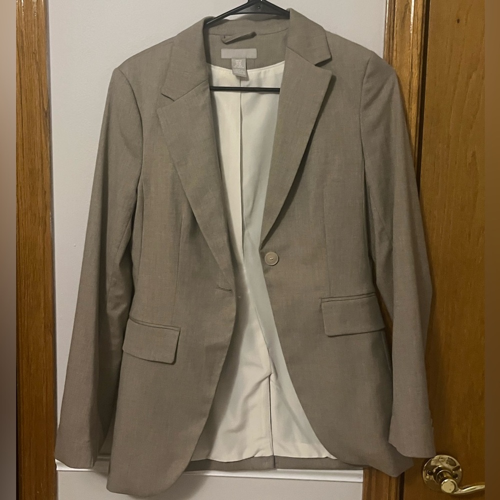 H&M Beige Business Blazer XS